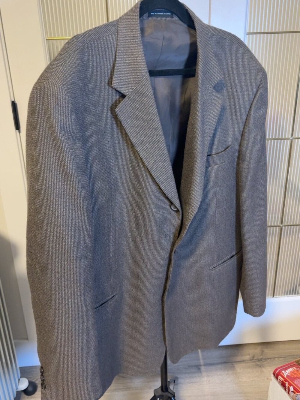 Manties Men’s 48R Wool Blend Sport Coat Blazer Made in Canada Brown Grey